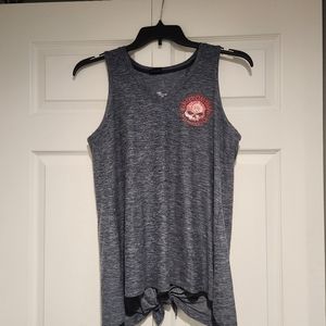 New Womens Harley Davidson split back tank top